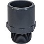 Адаптер двойной НПВХ DN 75х90-3" PN 16 клеевой с наружной резьбой черный Aquaviva THR07590H