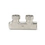 Узелы нижнего подключения VARMEGA VM139 DN20 угловой двухтрубный 3/4''x3/4'' евроконус, перекрёстный муфта-штуцер купить в Казани | "Проконсим"
