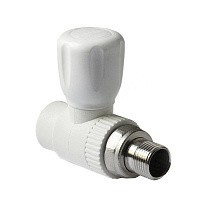 Кран шаровой для радиатора ПП 25-3/4'' PN 25 прямой с американкой белый Pro Aqua PA41010 купить в Казани | "Проконсим"