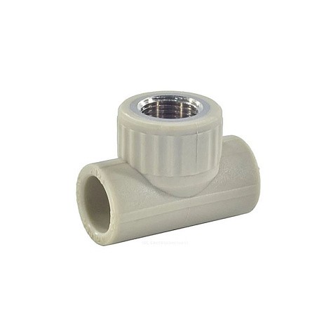 Тройник комбинированный VALFEX 25x25 PN 25 G-1/2'' ВР серый купить в Казани | "Проконсим"