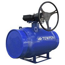 Краны стальные шаровые DN 300-600 PN 16-25 стандартнопроходные приварные ISO под задвижку с редуктором Temper серия 282 купить в Казани | "Проконсим"
