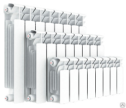  Радиатор биметаллический 20 секц, ширина 1600мм, RIFAR  2780Вт подк. боковое (930350039) со склада Проконсим в Казани