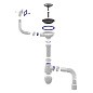 Сифон для мойки Unicorn В425P, 40х50 гибкий отвод, 3 1/2'' х40 чаша из нержавеющей стали, прямоугольный перелив купить в Казани | "Проконсим"