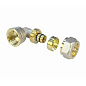 Угольник латунный для PEX труб 16-1/2'' PN 10 обжимной никелированный Valfex VF.352.N  купить в Казани | "Проконсим"
