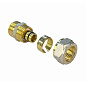 Муфта латунная для PEX труб 20-3/4'' PN 10 обжимная никелированная Valfex VF.302.N  купить в Казани | "Проконсим"