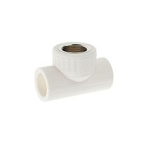 Тройники ПП DN 20-40 PN 25 комбинированные с внутренней резьбой белые PlasticPro купить в Казани | "Проконсим"