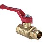 Кран латунный шаровой 11Б27фт1М DN 40 PN 25 рычаг муфта-штуцер Valfex.215 DeltaPro купить в Казани | "Проконсим"