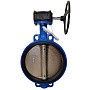 Затвор дисковый поворотный 32ч501р DN 150 PN 16 межфланцевый с диском из чугуна уплотнение-EPDM с редуктором СИБЗТА