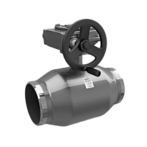 Краны стальные шаровые цельносварные DN 150-350 PN 16-25 полнопроходные приварные с редуктором LD купить в Казани | "Проконсим"