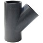 Тройник НПВХ 45гр. DN 110-110 PN 10 напорный клеевой черный Aquaviva YEE1100
