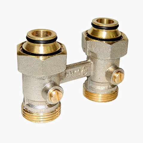 Узел нижнего подключения Vekotrim DN 15 PN 10 прямой двухтрубный 20-3/4'' под евроконус, муфта купить в Казани | "Проконсим"