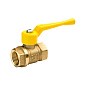 Кран латунный шаровой газовый 11Б27п DN20 PN40 рычаг муфта-муфта БАЗ Standart купить в Казани | "Проконсим"