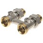 Узел нижнего подключения DN 20 прямой двухтрубный 20-1/2'' никелированный с ниппелем штуцерхштуцер РИДАН 003L0396R купить в Казани | "Проконсим"