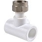 Тройник ПП с накидной гайкой 20-1/2'' PN 25 белый РВК купить в Казани | "Проконсим"