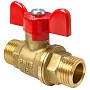 Кран латунный шаровой Valfex.219.LB1 11Б27фт1М DN 15 PN 40 штуцер-штуцер бабочка купить в Казани | "Проконсим"