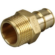 Муфты латунные для PEX труб DN 16-50 PN 10 под надвижную гильзу OP с наружной резьбой ONE PLUS купить в Казани | "Проконсим"