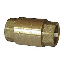Клапан латунный обратный пружинный DN 50 PN 10 муфтовый пластиковый шток купить в Казани | "Проконсим"