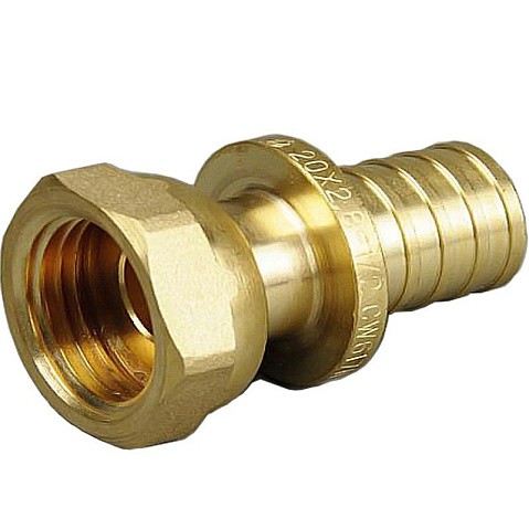 Муфта латунная для PEX труб 16-1/2'' PN 10 под надвижную гильзу ONE PLUS купить в Казани | "Проконсим"