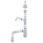 Сифон для мойки Unicorn В320VР, 40х50 гибкий отвод, 1 1/2'' х40 пластиковая чаша с отводом для стиральной машины купить в Казани | "Проконсим"