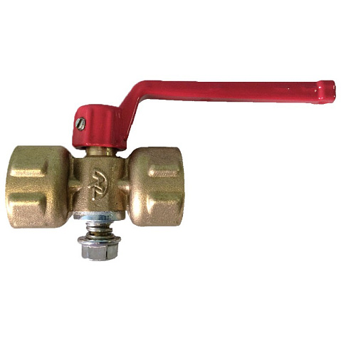 Кран латунный шаровой 11Б18бк(у)2 DN 15 PN 16 под манометр G1/2''хG1/2'' без контрольного фланца муфта-муфта рычаг Пензапромарматура купить в Казани | "Проконсим"