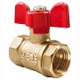 Кран латунный шаровой Valfex Optima.217.L0B1 11Б27фт1М DN 20 PN 25 муфта-муфта бабочка купить в Казани | "Проконсим"