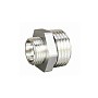 Ниппель латунный DN 50-40 PN 40 никелированный штуцер-штуцер переходной LD Pride