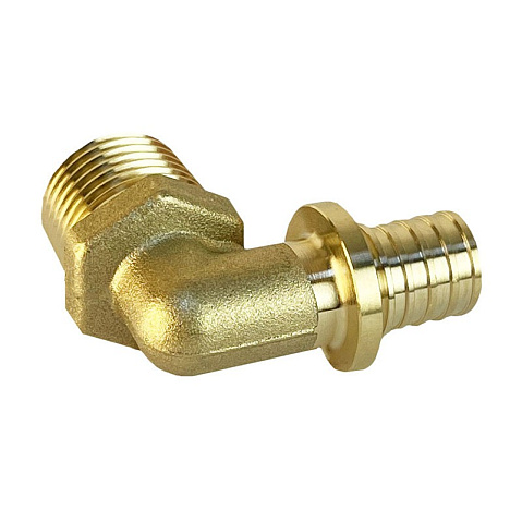Угольник латунный для PEX труб 16-3/4'' PN 16 S-2,2мм под надвижную гильзу Valfex VF.453.AF купить в Казани | "Проконсим"