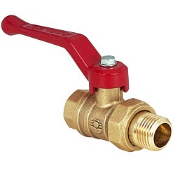  Латунный шаровой кран Ду15 Ру40 Valfex VF.223.LR1.012.DP 11Б27фт1М американка, проход , рычаг. (111401013) со склада Проконсим в Казани