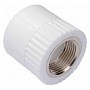 Муфта комбинированная ПП 110-4" PN 25 под ключ с внутренней резьбой белая РТП