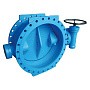 Затвор дисковый поворотный DN 250 PN 10 фланцевый с 2-эксцентриситетом редуктор FAF 38100250 купить в Казани | "Проконсим"