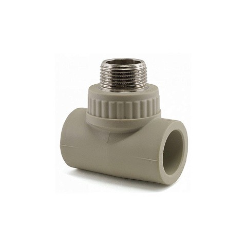 Тройник комбинированный НР VALFEX 25x25 PN 25 G-1/2'' НР серый купить в Казани | "Проконсим"
