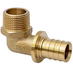  Угольник латунный под надвижную гильзу PEX-НР 16-1/2'' MVI SF.632.0404 (922102360) со склада Проконсим в Казани