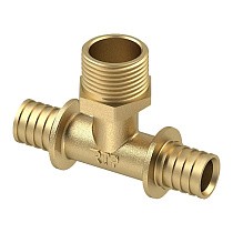 Тройники латунные для PEX труб DN 16-32 PN 16 под надвижную гильзу с наружной резьбой РосТурПласт купить в Казани | "Проконсим"