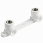 Угольник установочный двойной ПП 20-1/2'' PN 25 с внутренней резьбой белый Pro Aqua PA280008P купить в Казани | "Проконсим"