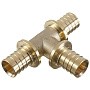 Тройники латунные под надвижную гильзу PEX-PEX DN 16-32 Hipex купить в Казани | "Проконсим"