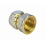 Муфты латунные для PEX труб DN 16-32 PN 10 обжимные никелированные с внутренней резьбой Valfex VF.302.N купить в Казани | "Проконсим"