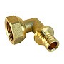 Угольник латунный для PEX труб 16-1/2'' PN 16 S-2,2мм под надвижную гильзу Valfex VF.455.AF купить в Казани | "Проконсим"