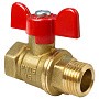 Кран латунный шаровой Valfex.218.LB1 11Б27фт1М DN 15 PN 40 муфта-штуцер бабочка купить в Казани | "Проконсим"