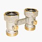 Узел нижнего подключения Vekotrim DN 15 PN 10 прямой двухтрубный 20-3/4'' c накидной гайкой, муфта купить в Казани | "Проконсим"