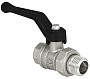 Кран латунный шаровой 11Б27фт1М DN 15 PN 40 никелированный рычаг-американка Valfex.223 DeltaPro купить в Казани | "Проконсим"