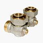Узел нижнего подключения Vekotrim DN 15 PN 10 угловой двухтрубный 20-3/4'' под евроконус, муфта купить в Казани | "Проконсим"