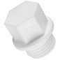 Заглушка резьбовая ПП 15-1/2'' PN 25 с наружной резьбой белая РТП 10555 купить в Казани | "Проконсим"