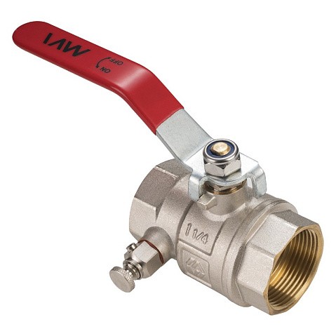 Краны трёхходовые DN 15-32 PN 40 никелированные под манометр муфтовые рычаг MVI BV.630 купить в Казани | "Проконсим"