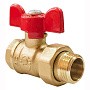 Краны латунные шаровые 11Б27фт1М DN 15-20 PN 25 бабочка американка Valfex Optima.227.LOB1 купить в Казани | "Проконсим"