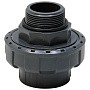 Муфта разборная НПВХ DN 50-1 1/2" PN 16 клеевая с наружной резьбой черная Aquaviva BMG50112
