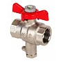 Краны латунные шаровые MVI BV.649 DN 15 PN 25 никелированные под термодатчик муфта-муфта бабочка купить в Казани | "Проконсим"