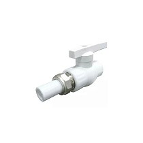 Краны шаровые ПП DN 20-32 PN 25 с односторонним разъемным соединением белые Valfex купить в Казани | "Проконсим"