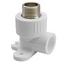 Угольник установочный ПП 20-1/2'' PN 25 с наружной резьбой белый РТП 10806 купить в Казани | "Проконсим"
