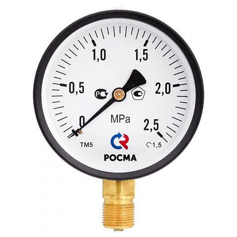 Манометр общетехнический Росма ТМ-510Р.00, до 0,16МПа M20x1,5, 100мм, радиальное присоединение, класс точности 1.5, IP54 купить в Казани | "Проконсим" Манометр общетехнический Росма ТМ-510Р.00, до 0,16МПа M20x1,5, 100мм, радиальное присоединение, класс точности 1.5, IP54 купить в Казани | "Проконсим"