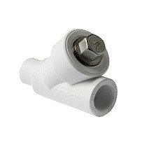 Фильтры сетчатые ПП 45гр. DN 20-40 PN 25 муфта-штуцер белые Pro Aqua купить в Казани | "Проконсим"